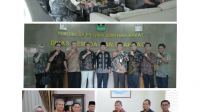 Wakil Wali Kota Solok, Ramadhani Kirana Putra beserta jajaran saat beraudiensi dengan Wakil Gubernur Sumbar, Audy Joinaldy, Kepala Dinas Pemuda dan Olahraga Provinsi Sumatera Barat dan Kepala Bappeda Provinsi Sumatera Barat