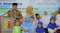 Wakil Wali Kota Solok, Ramadhani Kirana Putra saat puncak peringatan Hari Anak Nasional tingkat Kota Solok Tahun 2022