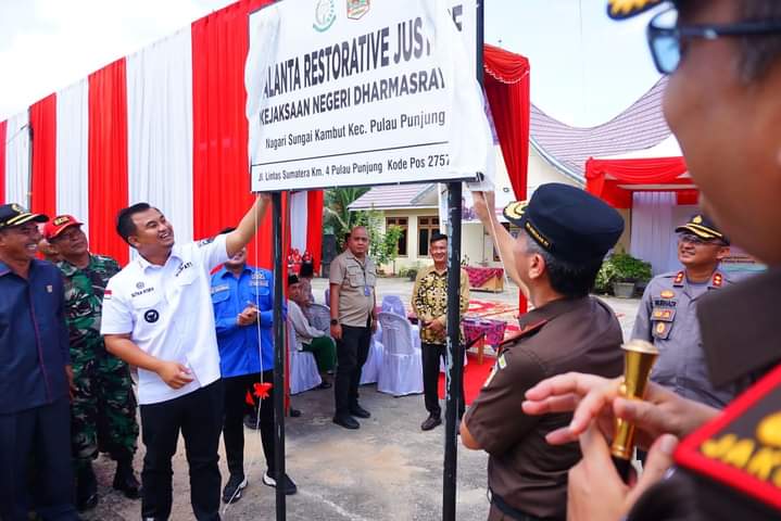 Peresmian Palanta Restorative Justice di Kabupaten Dharmasraya