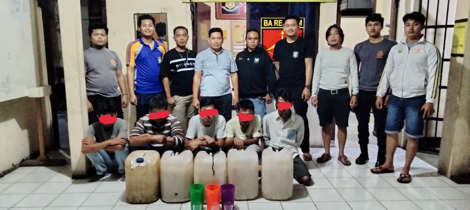 Tim Gabungan Polres Solok amankan 5 pelaku dan Barang Bukti dalam operasi pekat