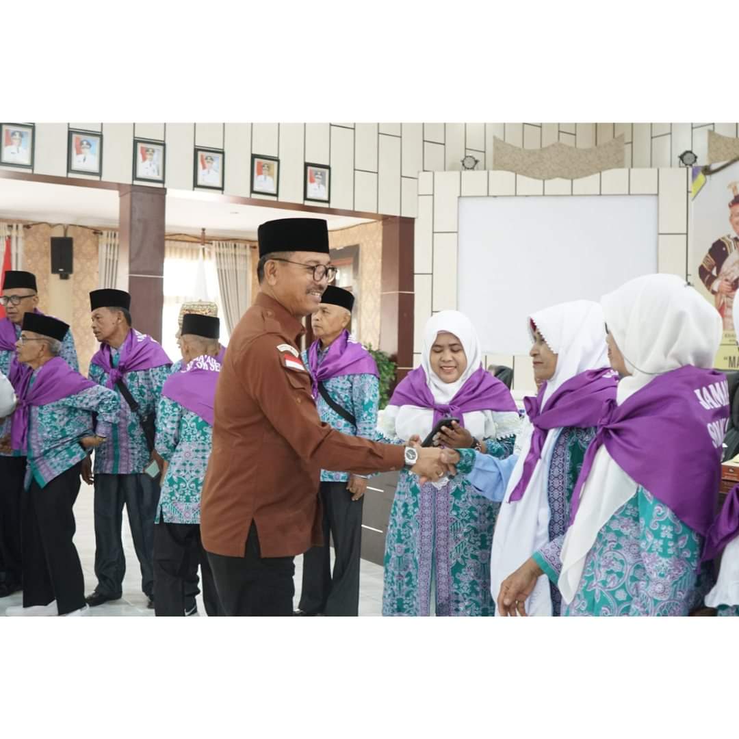 Suasana pelepasan jamaah haji Solok selatan. 