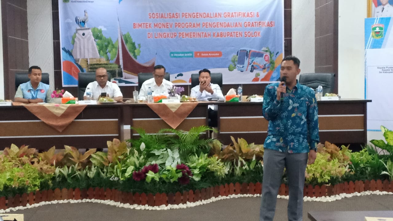 Pemaparan Ketua Tim Pemeriksa Direktorat Gratifikasi KPK RI, Anjas Prasetio.