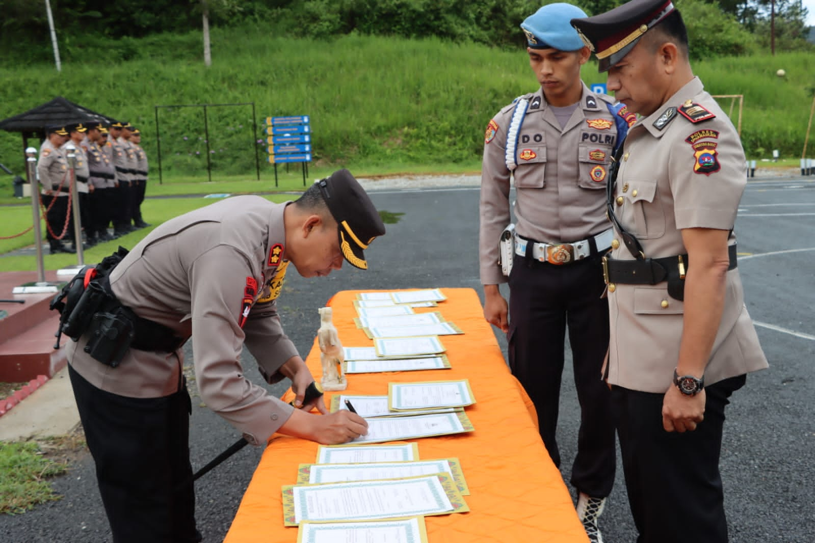 Sertijab pejabat utama Jajaran Polres Solok.