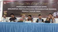 Komisi Pemilihan Umum Daerah (KPUD) Kota Solok menyelenggarakan Sosialisasi dan Rapat Koordinasi persiapan pembentukan Kelompok Penyelenggara Pemungutan Suara (KPPS) Pemilu tahun 2024.