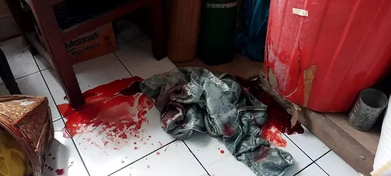 Koordinasi rumah korban bersimbah darah.