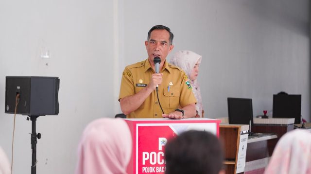 Sekkab Solok Medison saat Pra Soft Launching sekaligus menandakan telah dimulai beroperasinya Mal Pelayanan Publik (MPP) Kabupaten Solok, di Koto Baru